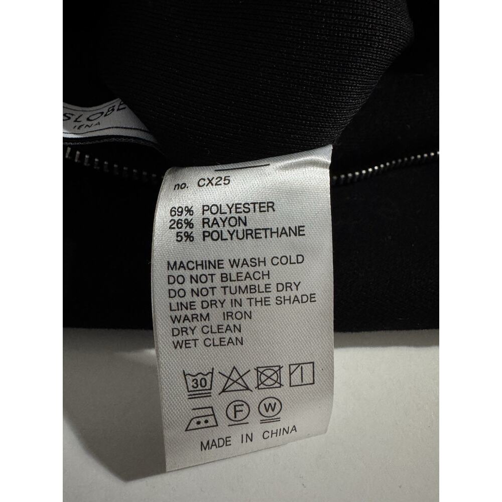 Slobe Inea Women’s Black Full-Zip Hoodie Size L Cozy Minimalist Essential - Picture 5 of 5